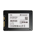TRANSCEND SSD470K-I 2TB Industrial (3K P/E) SSD disk 2.5" SATA3, 3D TLC, Aluminium case, 560MB/s R, 520 MB/W, černý