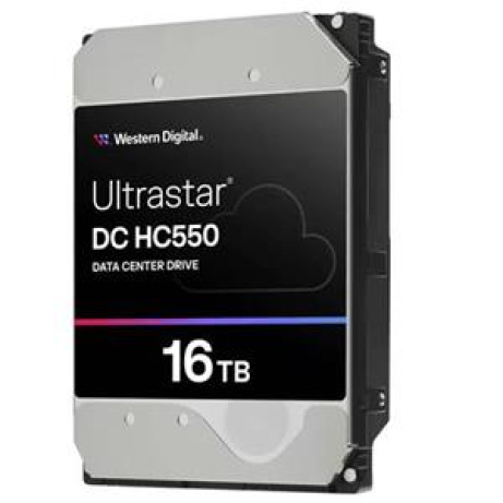WD Ultrastar HDD 16TB DC HC550 3.5in 26.1MM 512MB 7200RPM SATA ULTRA 512E ISE NP3