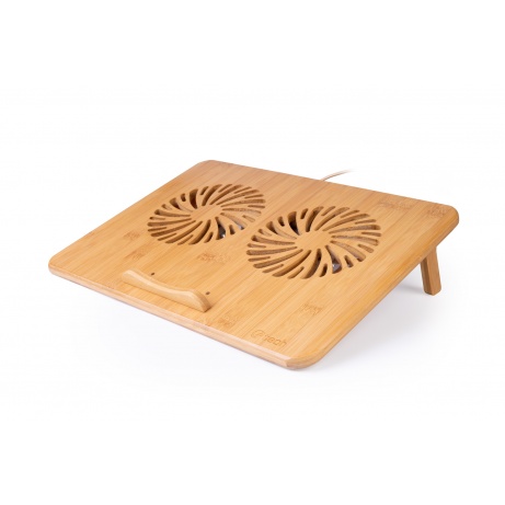 Chladící podložka C-TECH Bamboo, 15,6", 2x 140mm,