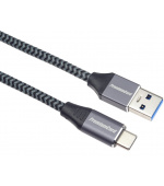 PremiumCord kabel USB-C - USB 3.0 A (USB 3.1 generation 1, 3A, 5Gbit/s) 0,5m oplet