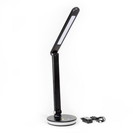 Platinet stolní LED lampa 12W stmívatelná, dotykové ovládání, USB port, černá