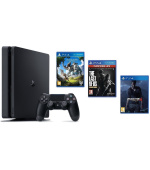 PS4 - Playstation 4 1TB Black, F Chasiss + TLOU + U4 + HZD 28.6.2019