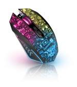 CONNECT IT DOODLE 2 PRO bezdrátová herní myš, ČER.