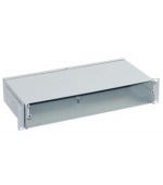 19" optická vana 2U bez čelního panelu šedá