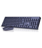 CONNECT IT Combo bezdrátová černá klávesnice + myš, 2,4GHz, USB, CZ + SK layout, černá