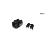 DATACOM Keystone RJ45 UTP CAT5E (DUAL) MINI černý