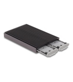 Delock Externí duální kombinované pouzdro USB Type-C™ pro 2 x M.2 NVMe PCIe nebo SSD SATA - beznástrojový