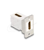 Delock Modul Keystone k montáži na panel, ze zásuvky HDMI na zásuvku, pravoúhlý, 90°, 8K 60 Hz, kuželový