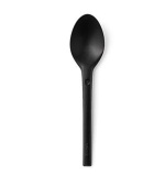 REFORK - Lžíce z přírodního materiálu, black, 25ks