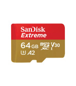 SanDisk Extreme/micro SDXC/64GB/UHS-I U3 / Class 10/+ Adaptér