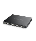 Zyxel XS3800-28, 28-port 10GbE L2+ Switch, MultiGig, 12x 10G Copper, 8x 10G dual pers., 8x 10G SFP+. Dual PSU