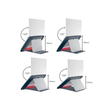LEITZ Nastavitelný stojan pod notebook ERGO Cosy, sametově šedá
