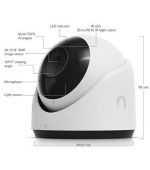 Ubiquiti G6 Turret - UniFi Protect kamera, 8MP, bílá