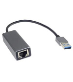 PremiumCord adaptér USB3.0 -> LAN RJ45 ETHERNET 10/100/1000 MBIT Aluminium
