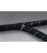 Nedis SWB KS-10BLACK - Cable management | Spirálové pouzdro | 10m | Max. tloušťka kabelu 60 mm | PVC | Černá