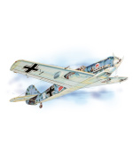 Messerschmitt Bf-109 (619mm) laser.vyřezávaný