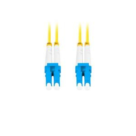 LANBERG optický patch cord SM LC/UPC-LC/UPC duplex 5m LSZH G657A1 průměr 3mm, barva žlutá