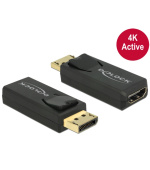 Delock adaptér Displayport 1.2 samec > HDMI samice 4K aktivní černý