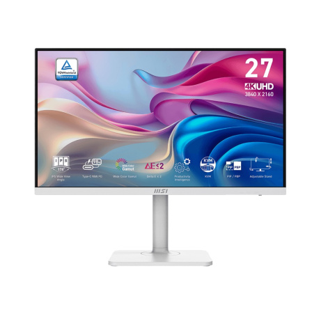 MSI Modern/MD272UPHW/27"/IPS/4K UHD/60Hz/4ms/White/3R