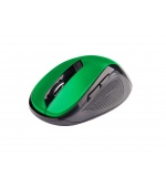 C-TECH Myš WLM-02/Ergonomická/Optická/Pro praváky/1 600 DPI/Bezdrátová USB/Černá-zelená