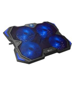 C-TECH Chladící podložka pro ntb Zefyros (GCP-01B), casual gaming, 17,3", modré podsvícení, regulace otáček