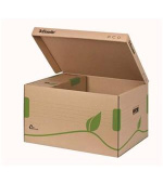 LEITZ Esselte ECO archivační kontejner s víkem, na krabice 80/100 mm, hnědá