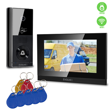 EVOLVEO DoorPhone AHD7 Plus – domovní videotelefon s čipovým odemykáním a mobilní aplikací