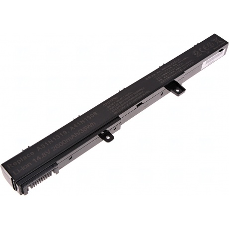Baterie T6 Power pro Asus X451, X551, F551, P551, R411, R512, RX551, F451, 2600mAh, 38Wh, 4cell