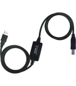 PremiumCord USB 2.0 repeater a propojovací kabel A/M-B/M 20m