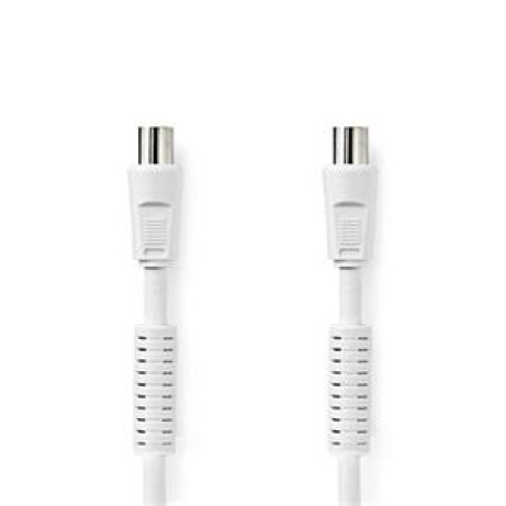 Nedis CSGL40020WT30- Koaxiální Kabel 120 dB | IEC (Koax) Zástrčka - IEC (Koax) Zásuvka | 3 m | Bílá