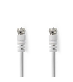 Nedis CSGL41000WT10 - Satelitní a Anténní Kabel | F zástrčka - F zástrčka | 1 m | Bílá