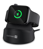 CONNECT IT WatchCharger bezdrátová nabíječka kompatibilní s Apple, ČERNÁ