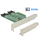 Delock PCI Express Karta > 3 x M.2 Slot – low profile