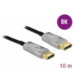Delock Aktivní optický kabel DisplayPort 1.4 8K 10 m
