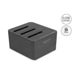 Delock USB dokovací stanice pro 3 x SATA HDD / SSD s funkcí klonování 1:2