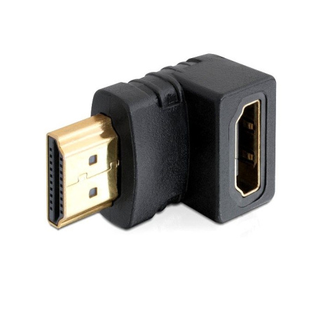 Delock adaptér HDMI A samec/samice, pravoúhlý, dolů