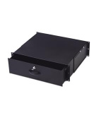 Digitus 19" uzamykatelný šuplík 2U barva černá RAL 9005
