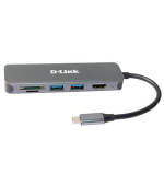 D-Link DUB-2327 6-in-1 USB-C Hub with HDMI/Card Reader/Power Delivery