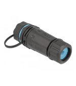 Delock Konektor kabelu ze zásuvkového RJ45 na zásuvkový RJ45 Cat.6A, s ochranným uzávěrem, vodotěsný