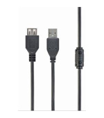 GEMBIRD Kabel USB A-A 1,8m 2.0 prodlužovací HQ s ferritovým jádrem