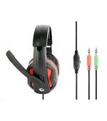 Gembird Herní sluchátka s mikrofonem GHS-03 Gaming, černo-červená
