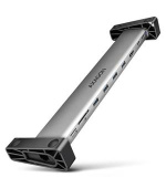 AXAGON HMC-10HLS, USB 5Gbps hub, 4x USB-A, USB-C, HDMI 4k/60Hz, PD 100W, kabel USB-C 25cm