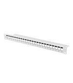 LANBERG PATCH PANEL BLANK 24 PORTŮ 1U PRO MODULY KEYSTONE ŠEDÝ