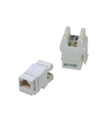 DATACOM UTP Keystone Cat6 bílý Dual Slim zadní zářez