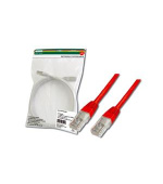 Digitus Patch Cable, UTP, CAT 5e, AWG 26/7, měď, červený, 0,5m