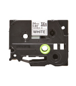 Brother - TZe-FX251,  bílá / černá, 24 mm,  s flexibilní páskou