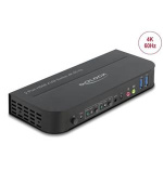 Delock HDMI KVM Switch 4K 60 Hz s USB 3.0 a Audio