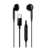 Genius HS-M365 černý, Headset, drátový, do uší, mikrofon, ovládání hlasitosti, USB-C, černý