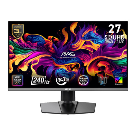 MSI MAG/272UP QD-OLED X24/26,5"/QD-OLED/4K UHD/240Hz/0,03ms/Černá/3R