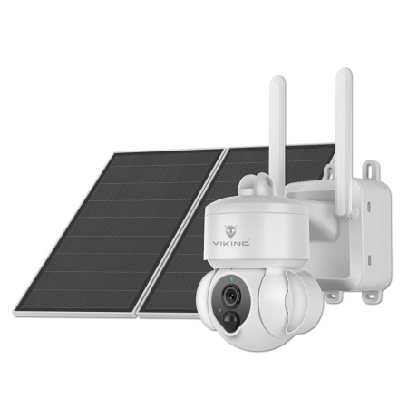 Solární HD kamera Viking HDs03 4G/20000mAh/barevné noční vidění/IP66/aplikace/notifikace/bílá